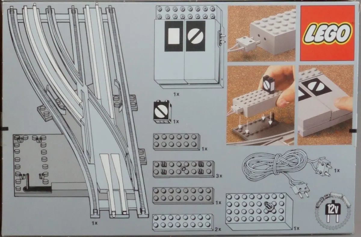 LEGO Trains 7859 Remote Controlled Points Left 12V set, image 6
