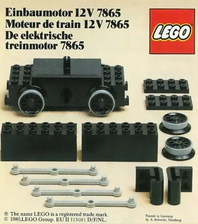 LEGO Trains 7865 Motor Replacement Unit for Battery or Motor-Less Trains 12V set, image 2