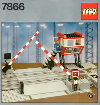 LEGO Trains 7866 Remote Controlled Road Crossing 12V set