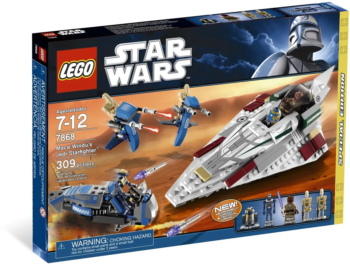 LEGO Star Wars 7868 Mace Windu's Jedi Starfighter set, image 10