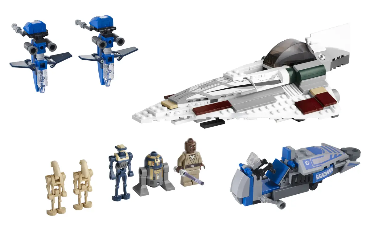 LEGO Star Wars 7868 Mace Windu's Jedi Starfighter set, image 3