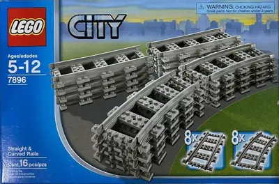 LEGO City 7896 Straight & Curved Rails set