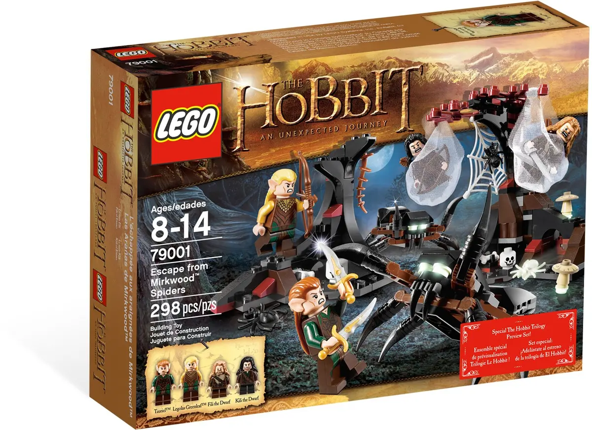 LEGO The Hobbit 79001 Escape from Mirkwood Spiders set, image 2