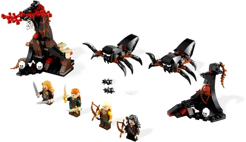 LEGO The Hobbit 79001 Escape from Mirkwood Spiders set