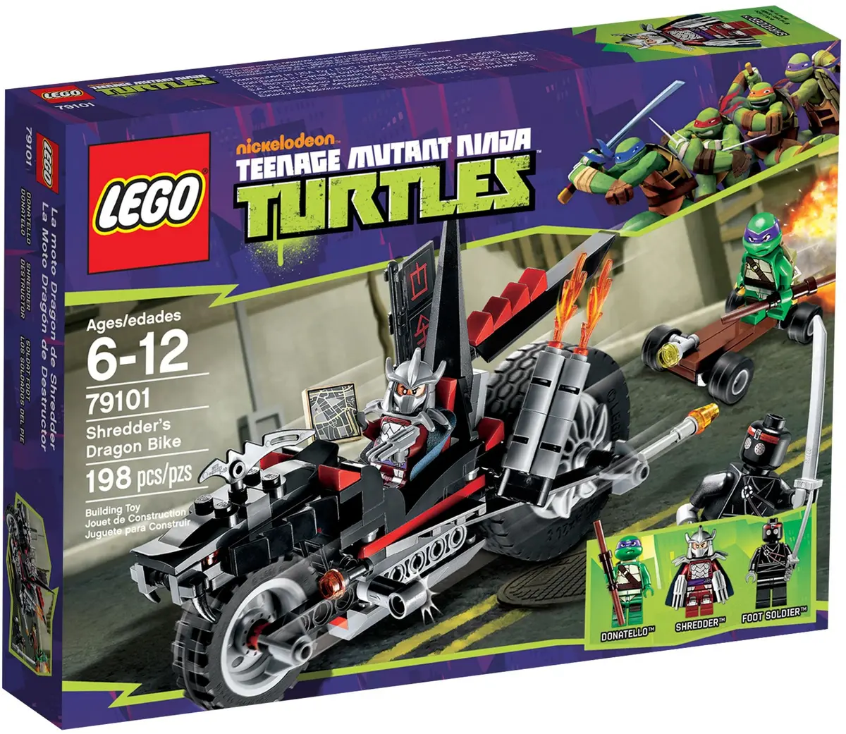 LEGO Teenage Mutant Ninja Turtles 79101 Shredder's Dragon Bike set, image 2