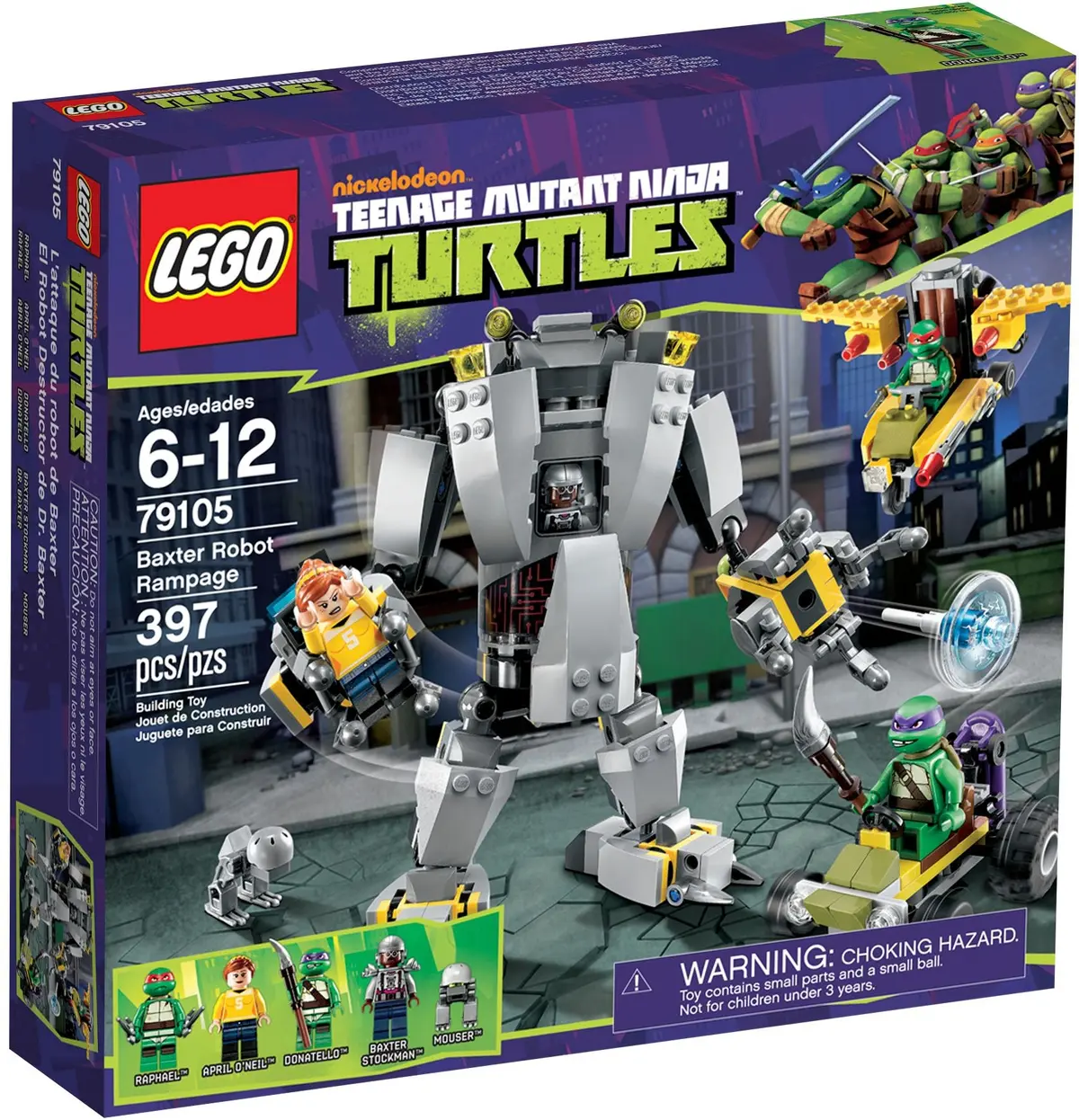 LEGO Teenage Mutant Ninja Turtles 79105 Baxter Robot Rampage set, image 2