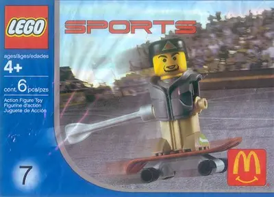 LEGO Sports 7921 Skateboarder, Grey Vest set