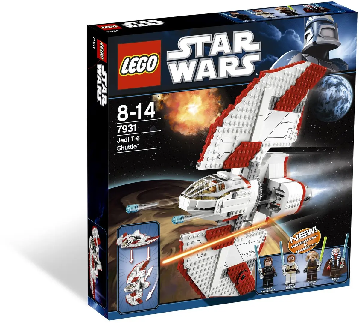 LEGO Star Wars 7931 T-6 Jedi Shuttle set, image 8