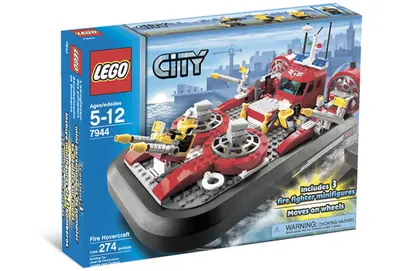LEGO City 7944 Fire Hovercraft set, image 3