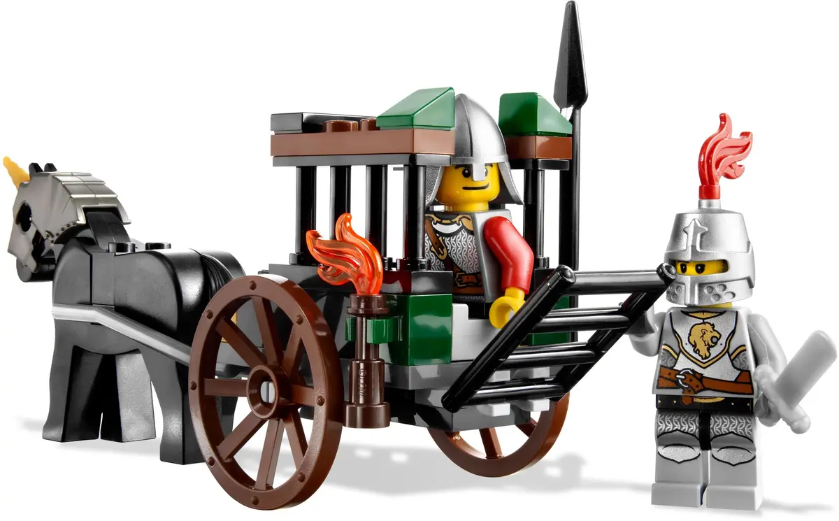 LEGO Castle 7949 Prison Carriage Rescue set, image 10