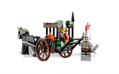 LEGO Castle 7949 Prison Carriage Rescue set, image 7