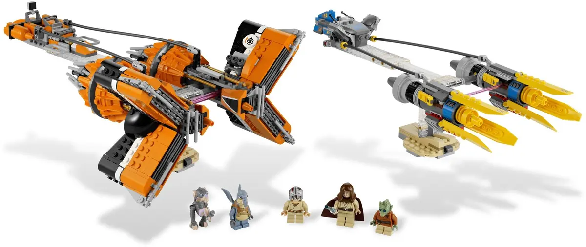 LEGO Star Wars 7962 Anakin Skywalker and Sebulba's Podracers set