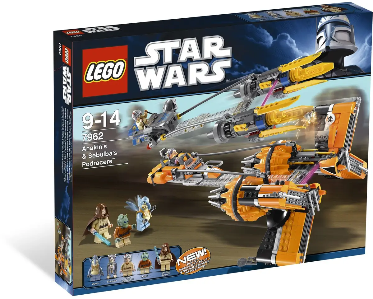 LEGO Star Wars 7962 Anakin Skywalker and Sebulba's Podracers set, image 10