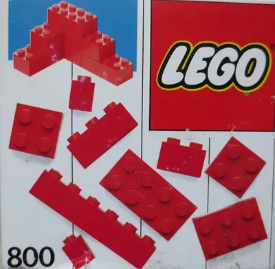 LEGO Basic 800 Extra Bricks Red set