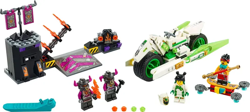 LEGO Monkie Kid 80006 White Dragon Horse Bike set