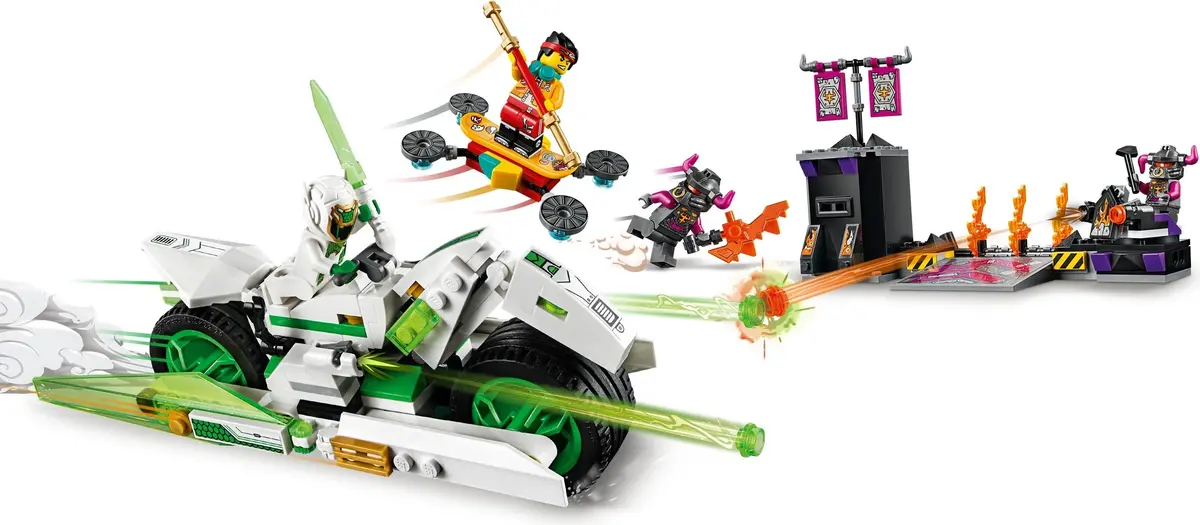 LEGO Monkie Kid 80006 White Dragon Horse Bike set, image 8