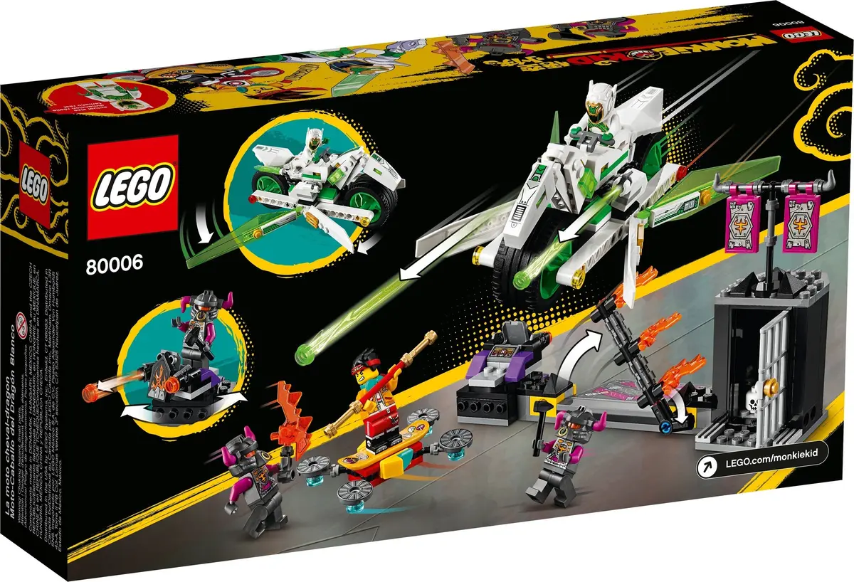 LEGO Monkie Kid 80006 White Dragon Horse Bike set, image 11
