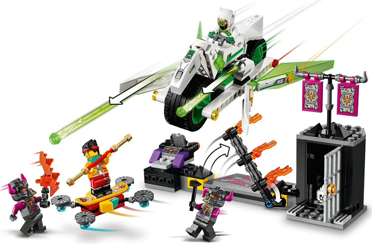 LEGO Monkie Kid 80006 White Dragon Horse Bike set, image 10