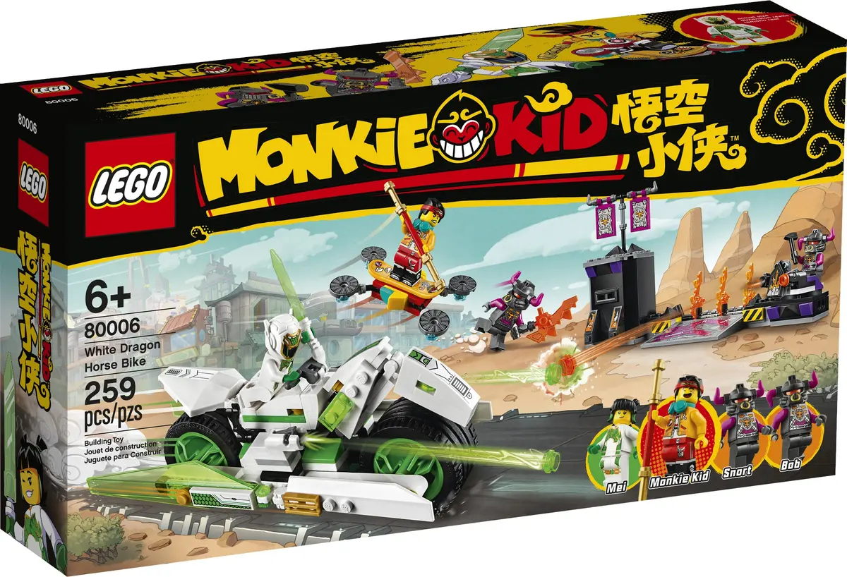 LEGO Monkie Kid 80006 White Dragon Horse Bike set, image 18