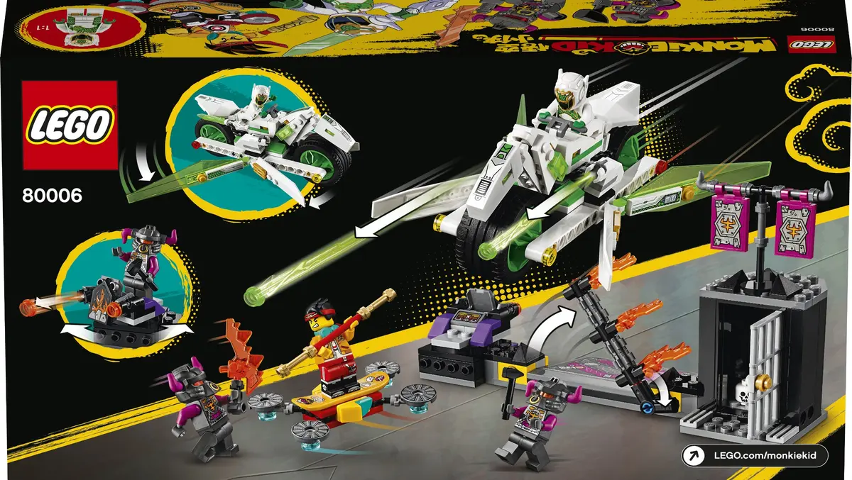 LEGO Monkie Kid 80006 White Dragon Horse Bike set, image 20