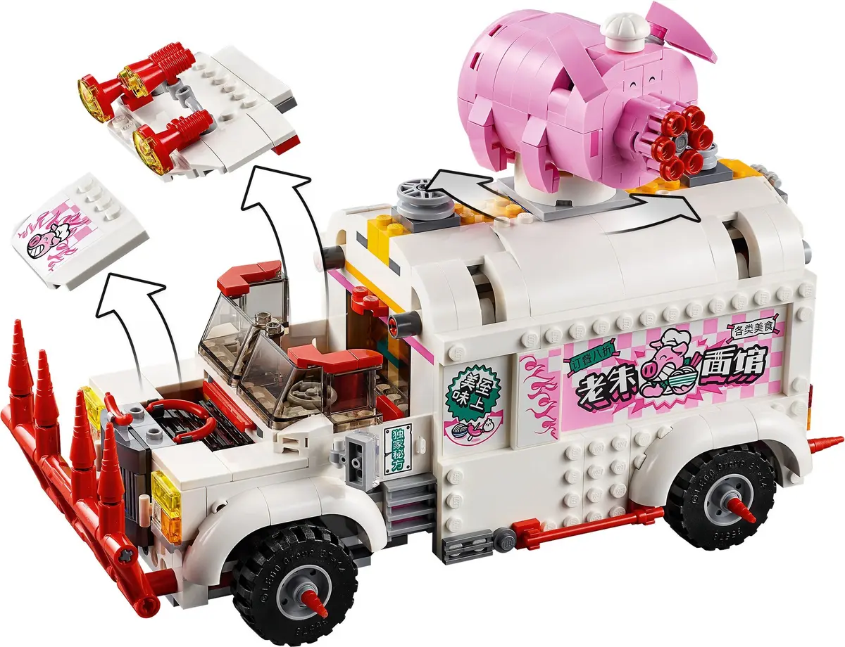 LEGO Monkie Kid 80009 Pigsy's Food Truck set, image 12