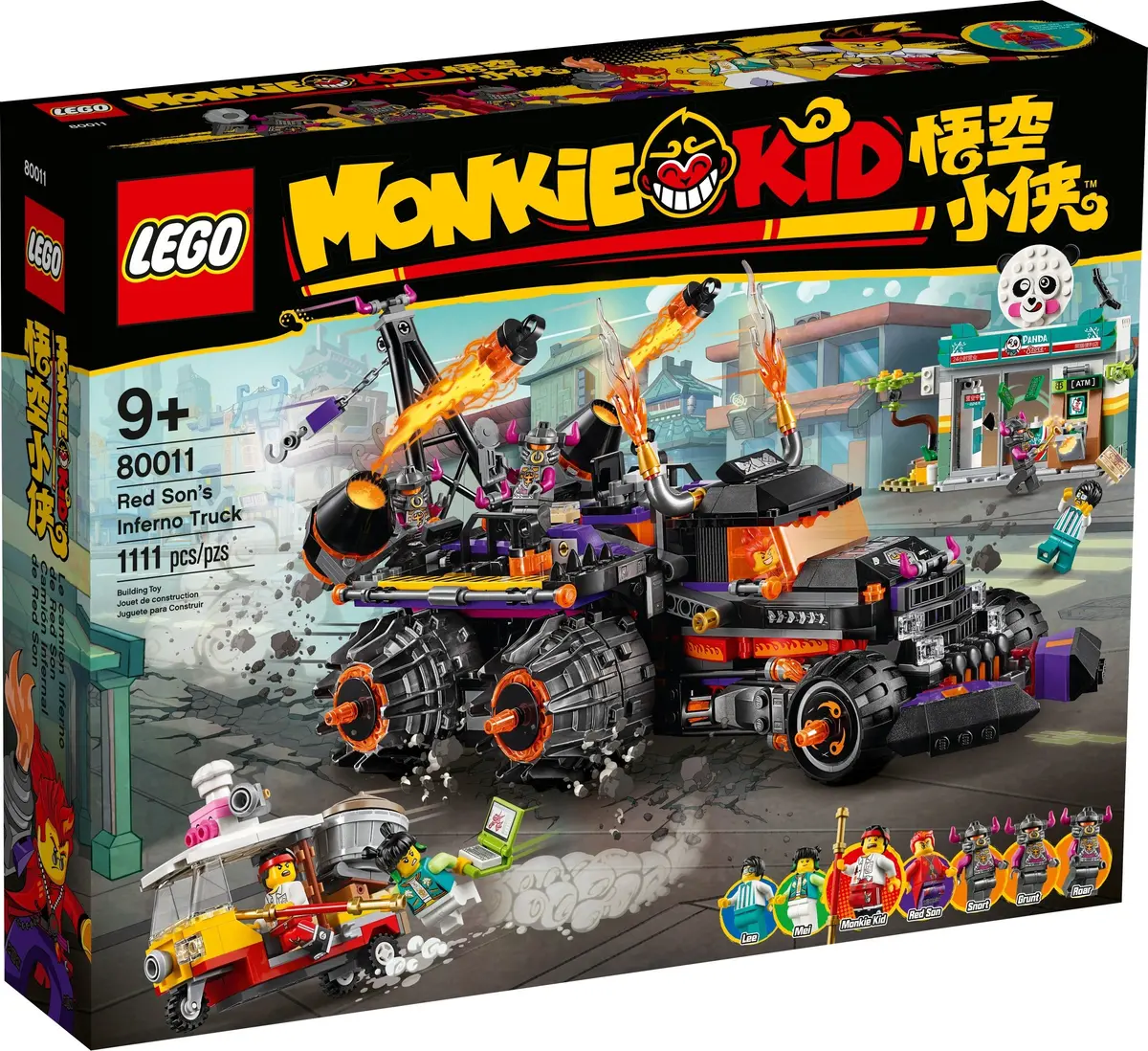 LEGO Monkie Kid 80011 Red Son's Inferno Truck set, image 3