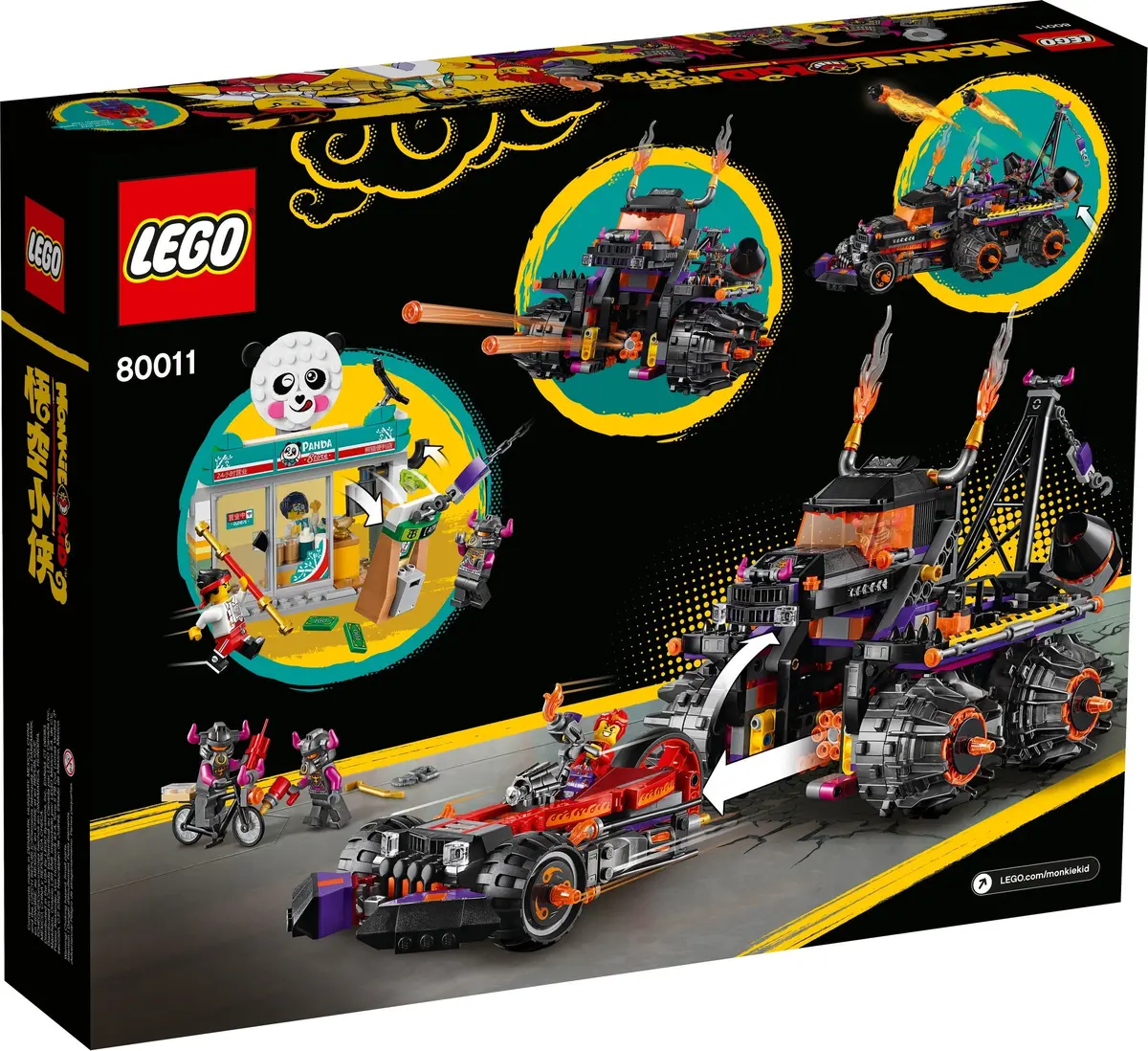 LEGO Monkie Kid 80011 Red Son's Inferno Truck set, image 14