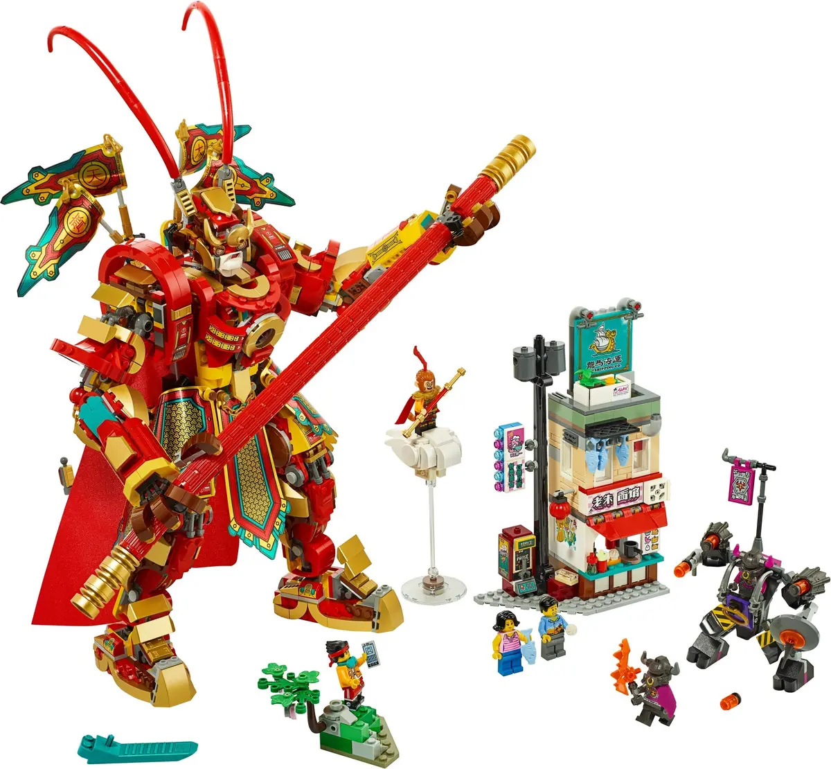 LEGO Monkie Kid 80012 Monkey King Warrior Mech set