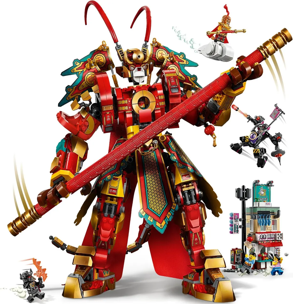 LEGO Monkie Kid 80012 Monkey King Warrior Mech set, image 16