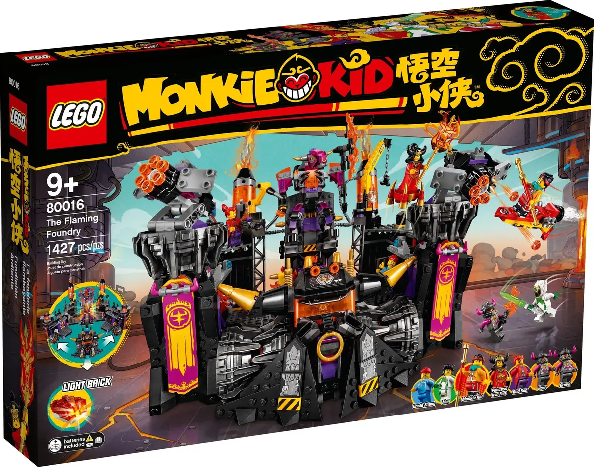 LEGO Monkie Kid 80016 The Flaming Foundry set, image 2