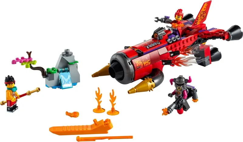 LEGO Monkie Kid 80019 Red Son's Inferno Jet set