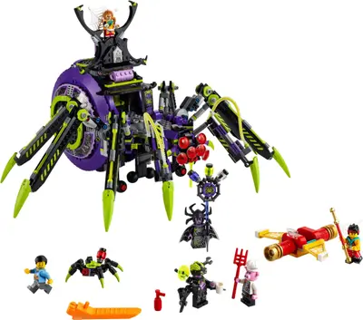 LEGO Monkie Kid 80022 Spider Queen's Arachnoid Base set