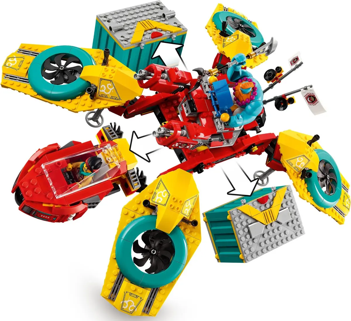 LEGO Monkie Kid 80023 Monkie Kid's Team Dronecopter set, image 25
