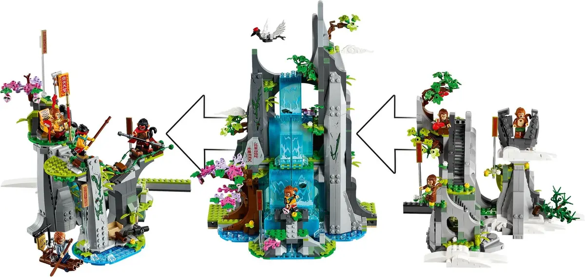 LEGO Monkie Kid 80024 The Legendary Flower Fruit Mountain set, image 3