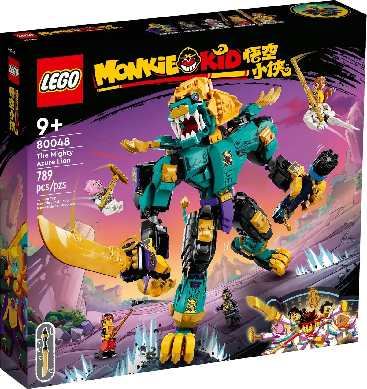 LEGO Monkie Kid 80048 The Mighty Azure Lion set, image 2