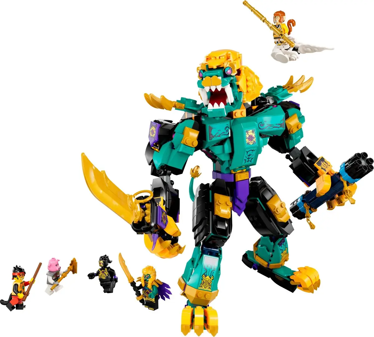 LEGO Monkie Kid 80048 The Mighty Azure Lion set