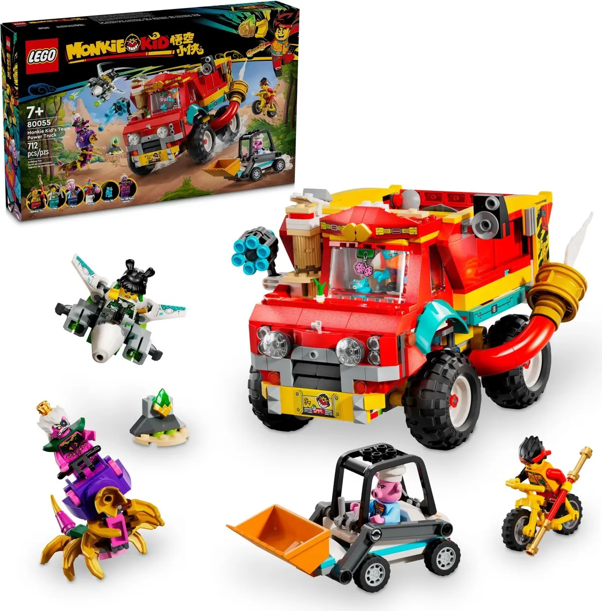 LEGO Monkie Kid 80055 Monkie Kid's Team Power Truck set, image 7