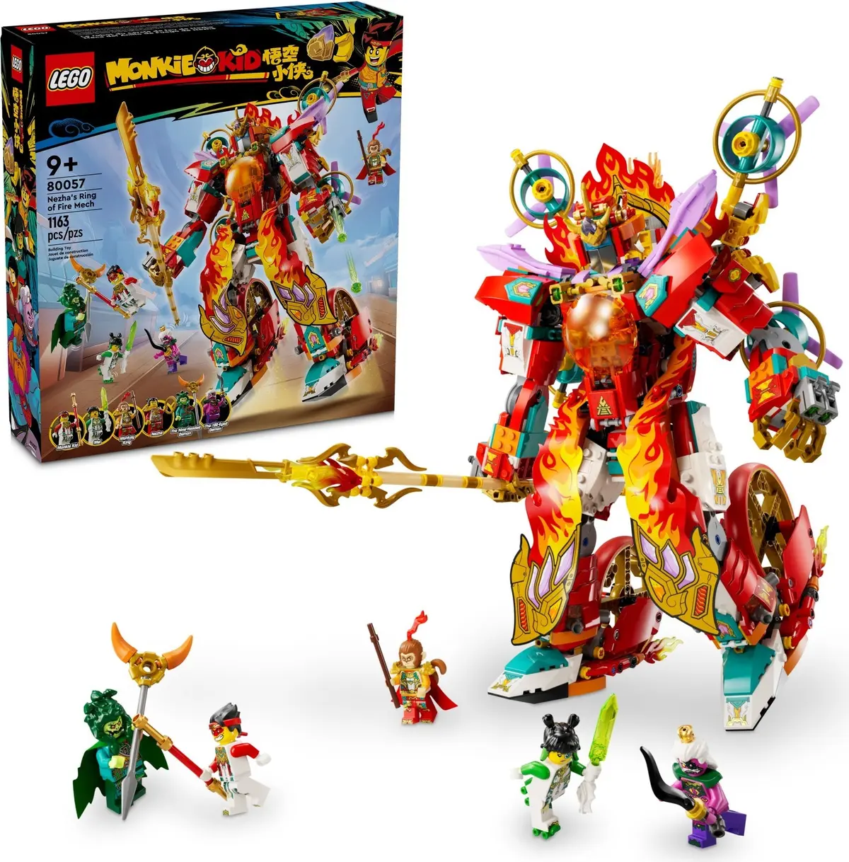 LEGO Monkie Kid 80057 Nezha's Ring of Fire Mech set, image 7
