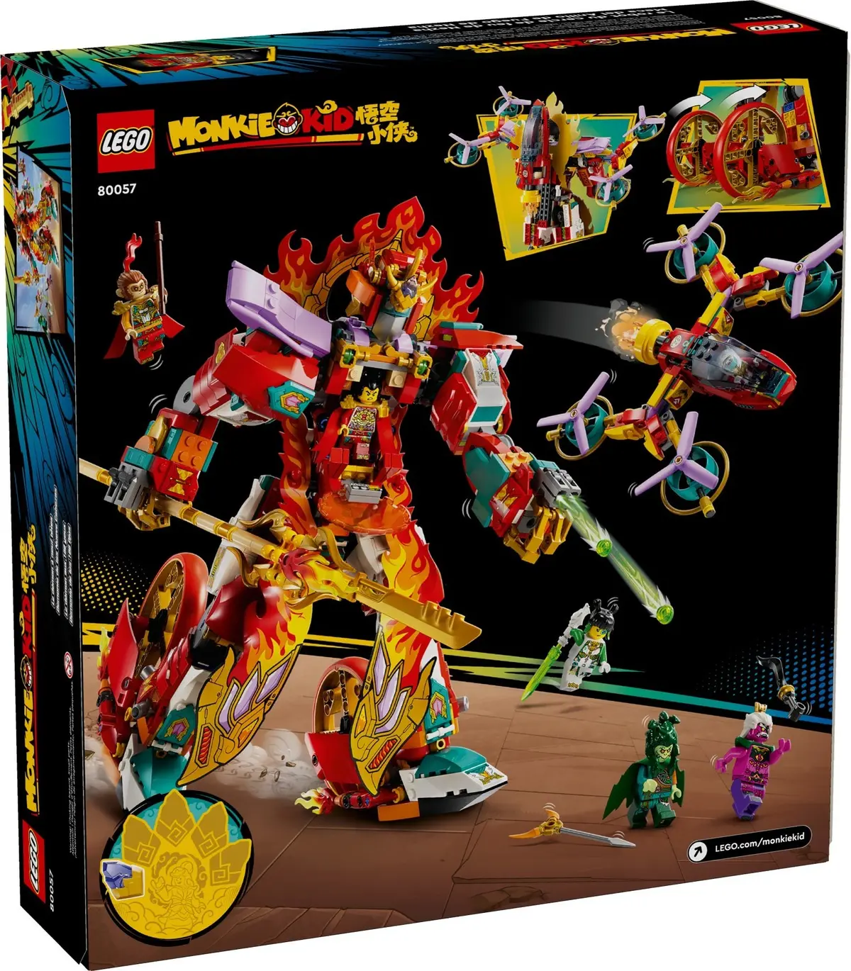 LEGO Monkie Kid 80057 Nezha's Ring of Fire Mech set, image 6