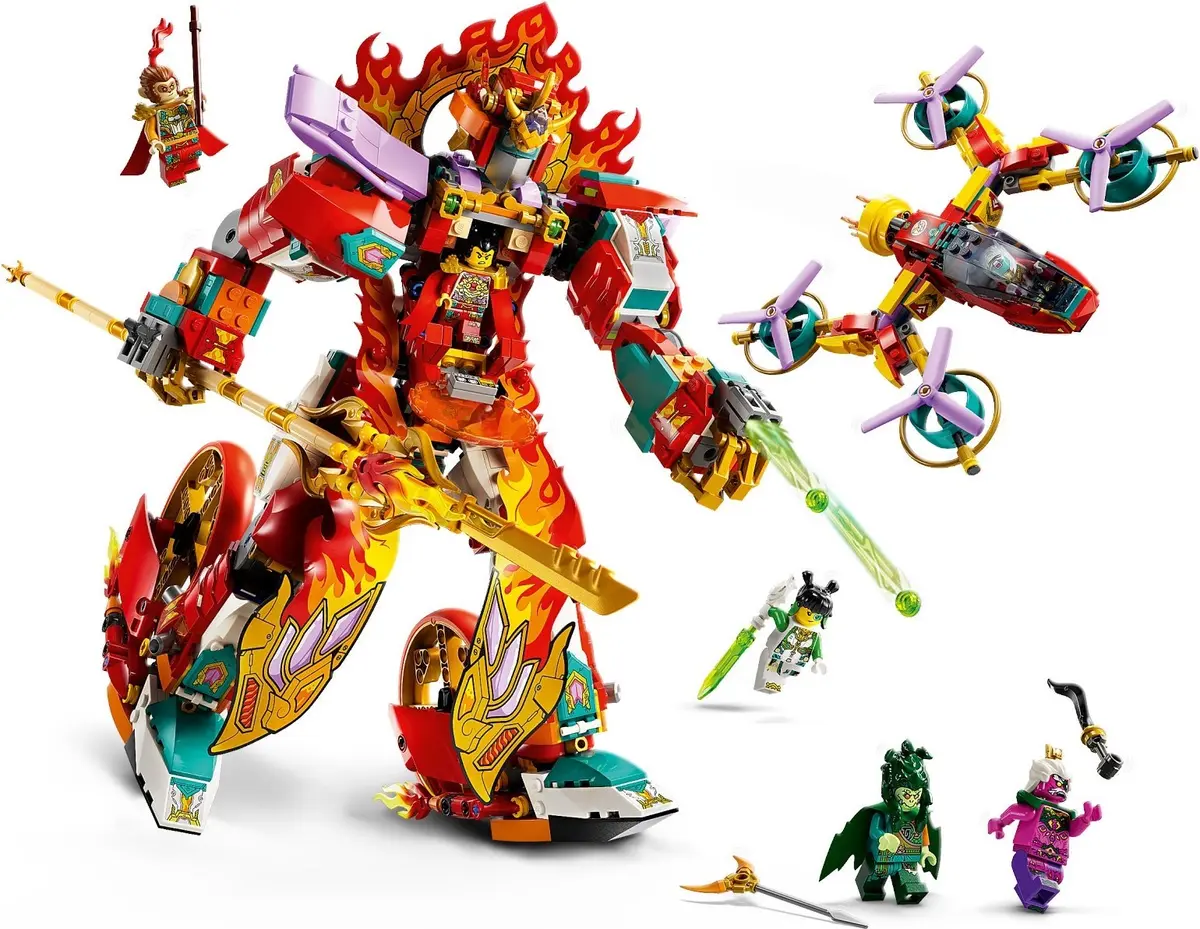 LEGO Monkie Kid 80057 Nezha's Ring of Fire Mech set, image 2