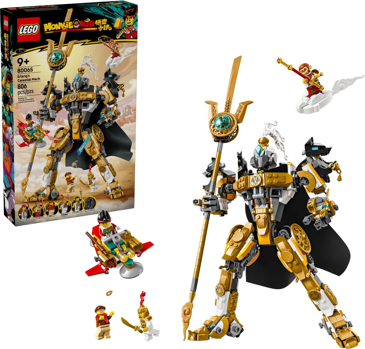 LEGO Monkie Kid 80065 Erlang's Celestial Mech set, image 3
