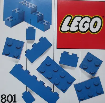 LEGO Basic 801 Extra Bricks Blue set