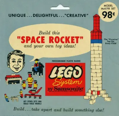 LEGO Samsonite 801 Space Rocket set