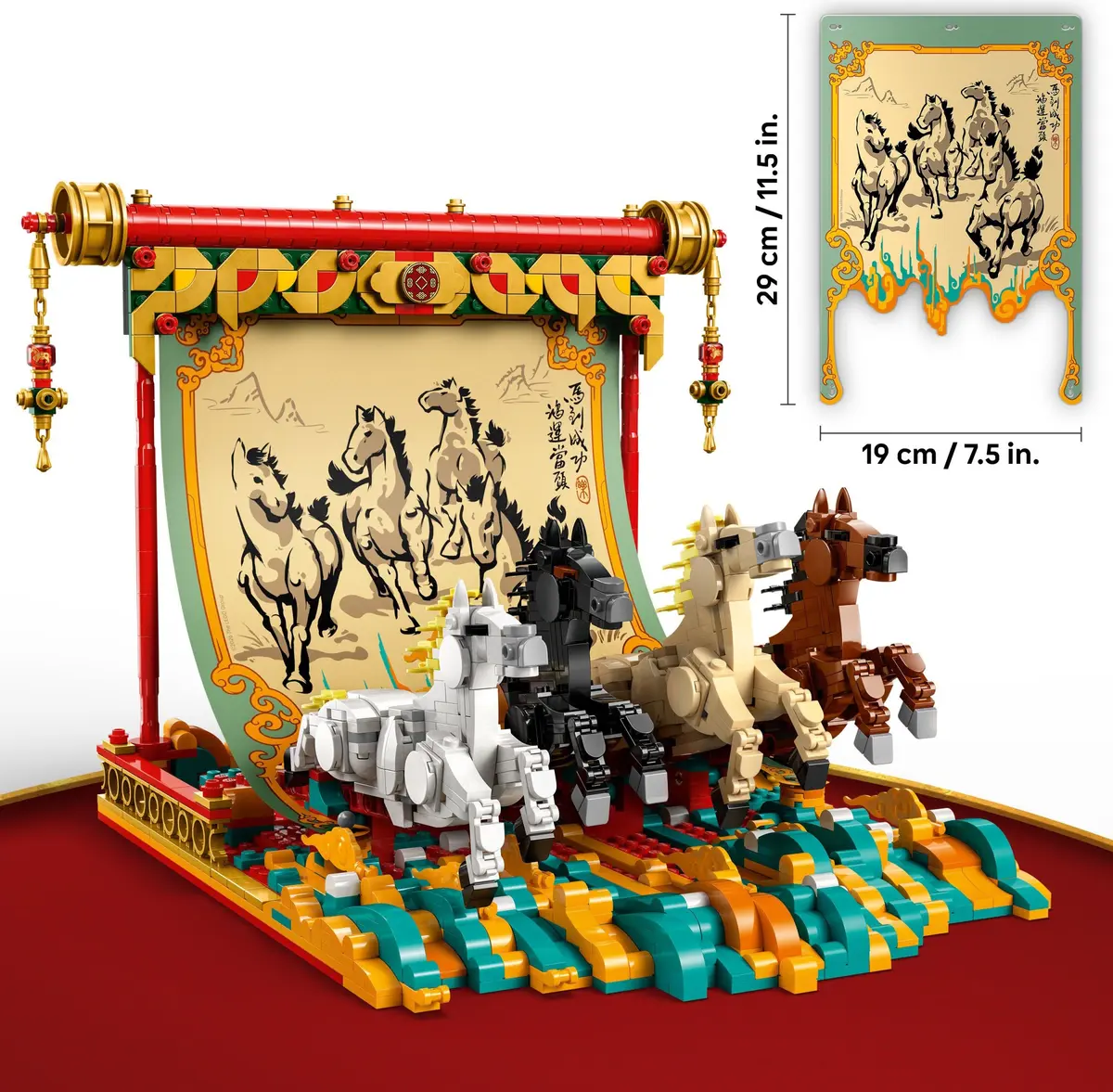 LEGO Seasonal 80119 Galloping Horse Canvas set, image 3