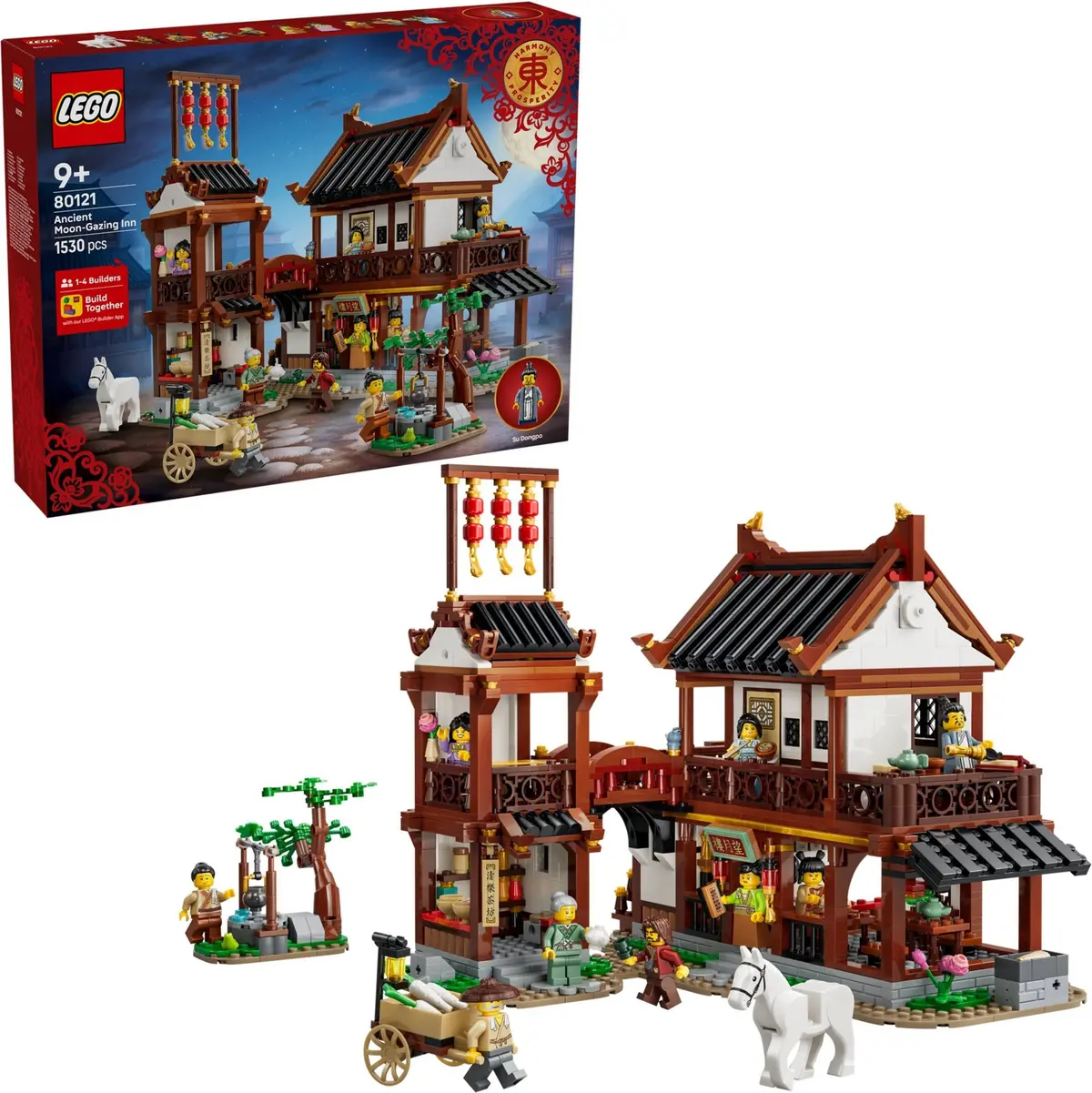 LEGO Seasonal 80121 Ancient Moon-Gazing Inn set, image 3