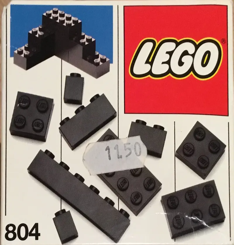 LEGO Basic 804 Extra Bricks Black set