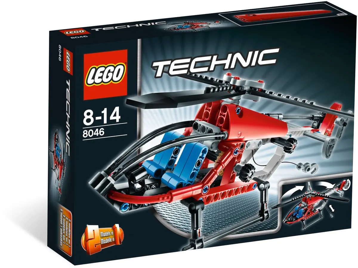 LEGO Technic 8046 Helicopter set, image 6