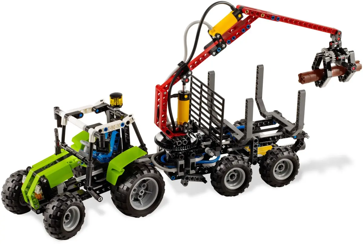 LEGO Technic 8049 Tractor with Log Loader set
