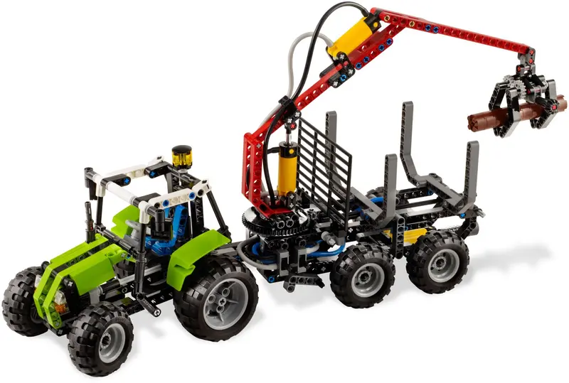 LEGO Technic 8049 Tractor with Log Loader set