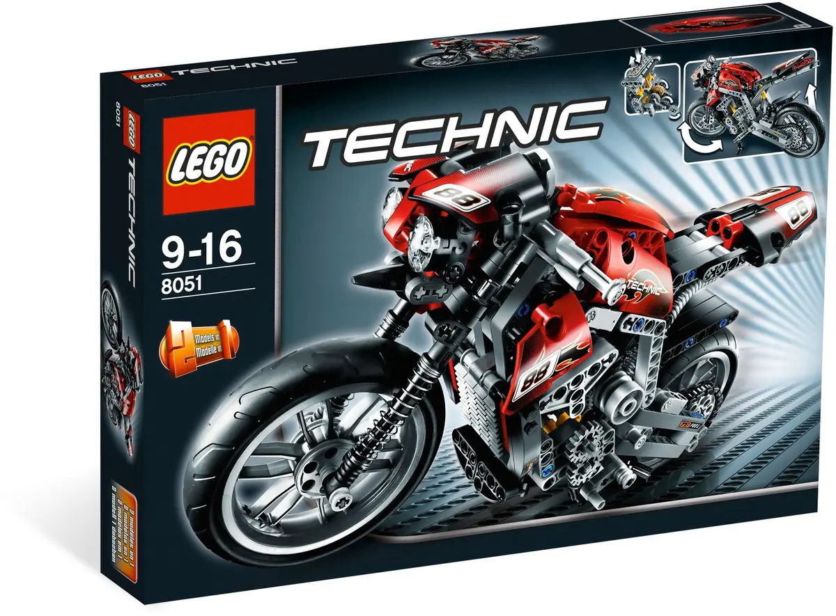 LEGO Technic 8051 Motorbike set, image 8
